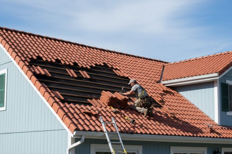 Clay Roof Leak Repair detail