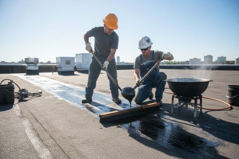 Tar And Gravel Roof Service detail